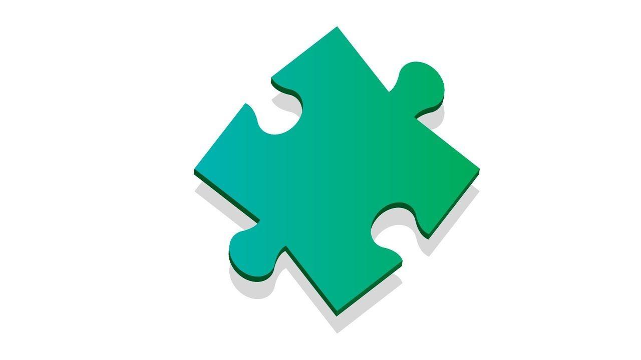 Puzzle Logo - Logo design illustrator / How to draw a logo puzzle/ Tutorial