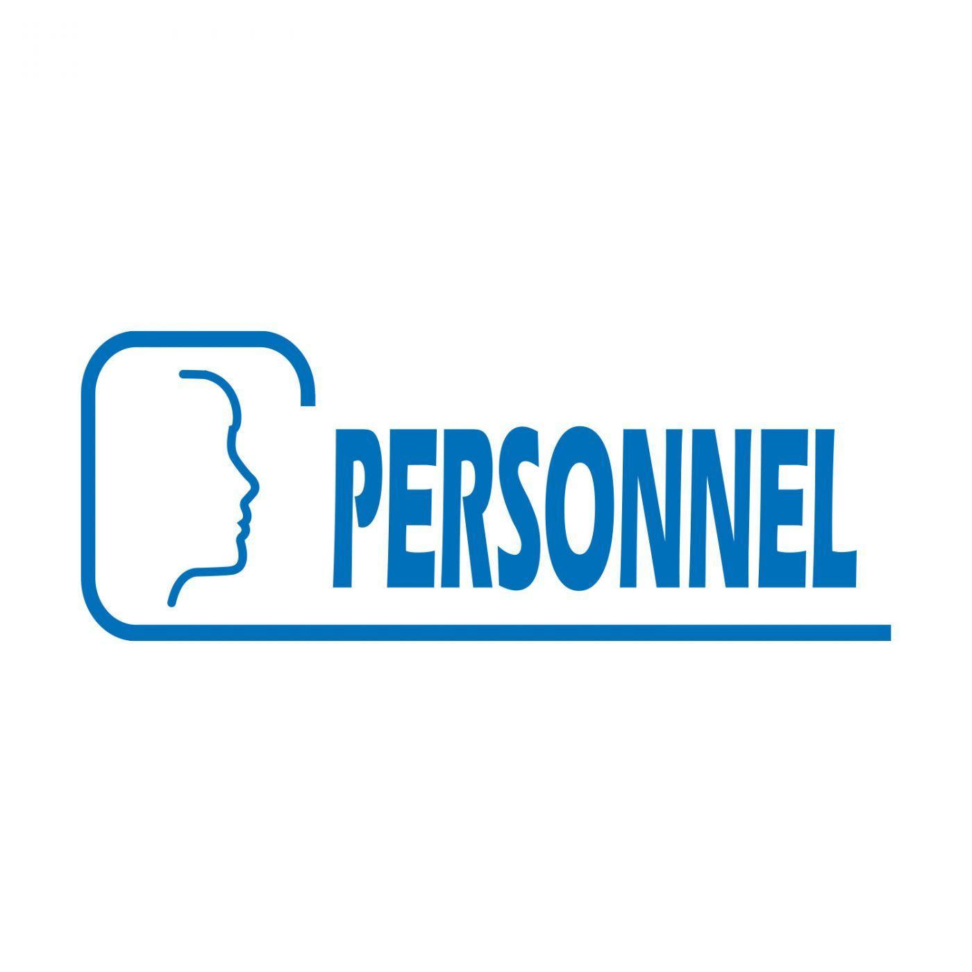 Personnel Logo - Tampon encreur Personnel avec silhouette de visage