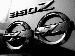 350Z Logo - Brillo Negro 350Z Z Logo emblema insignia Set Kit Fairlady 350 ...