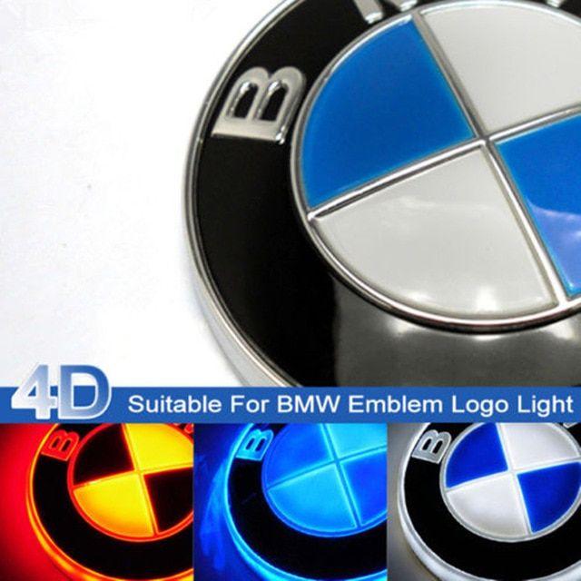 Bluelight Logo - 2* 82mm 4D Led Badge Emblem Logo Red/White/Blue Light Lamp Sticker ...