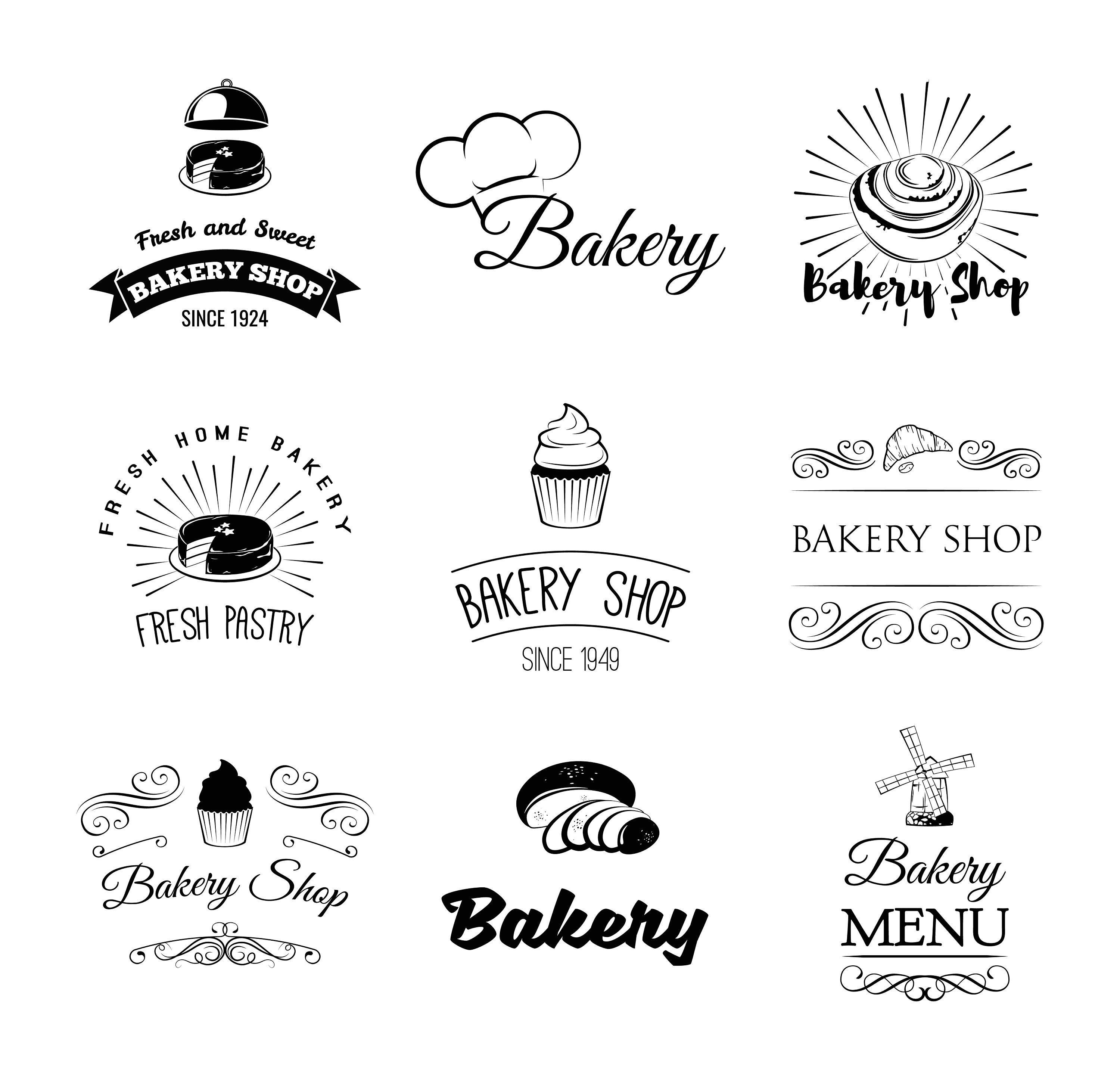 Confectionery Logo - Bakery labels set SVG Confectionery logo Bakery shop | Etsy