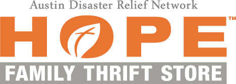 Thrift Logo - Hope Family Thrift Store. Austin Disaster Relief Network's Family