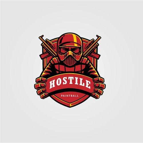 Paintball Logo - Design a fun paintball team logo for Hostile. Logo design contest