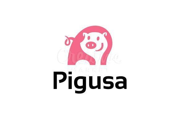 Pig Logo - Pig Logo Logo Templates Creative Market