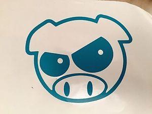 Pig Logo - JDM sticker decal Rally Pig Angry Pig Logo WRX STI Subaru | eBay