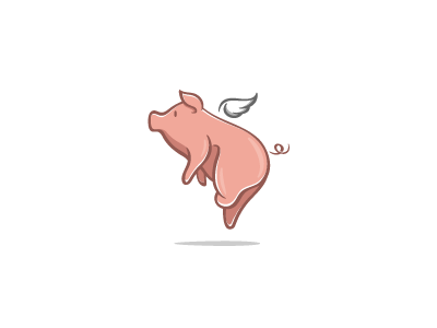 Pig Logo - Flying Pig | DPS | Flying pig, Logos, Animal logo