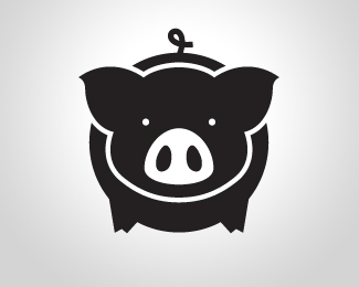 Pig Logo - Dark pig shop. pig graphic. Logos, Pig crafts, Year of