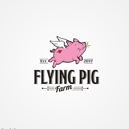 Pig Logo - Flying Pig Farm logo contest | Logo design contest