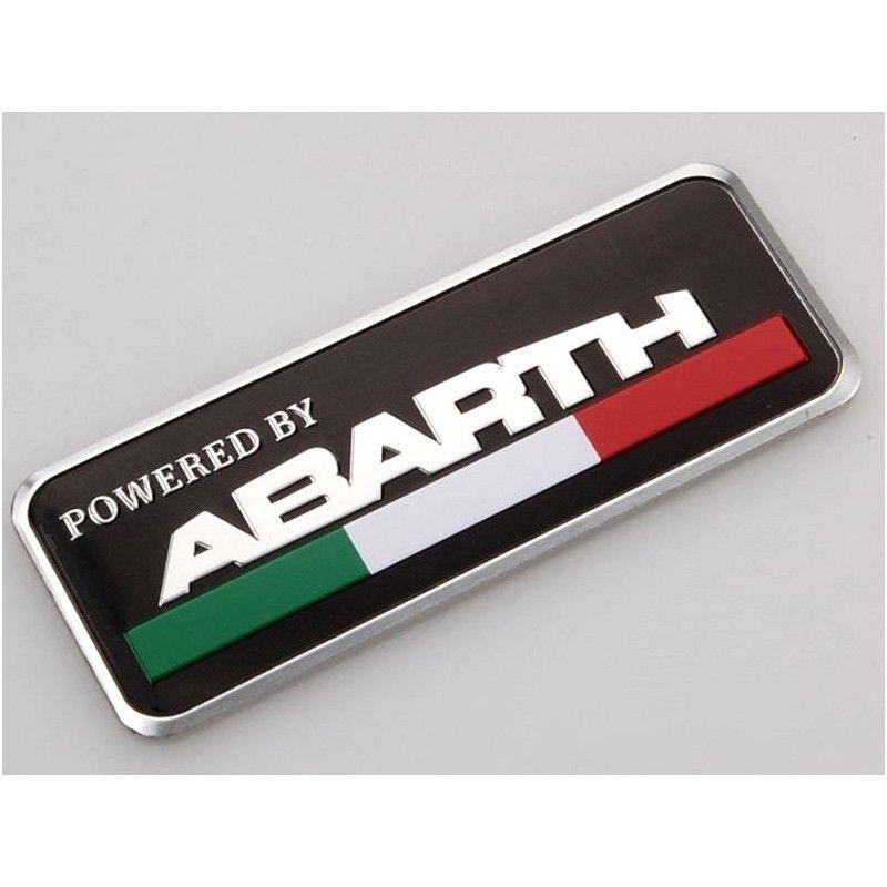 Plaque Logo - Plaque logo ABARTH 80x30mm FIAT 500 PUNTO and Cars