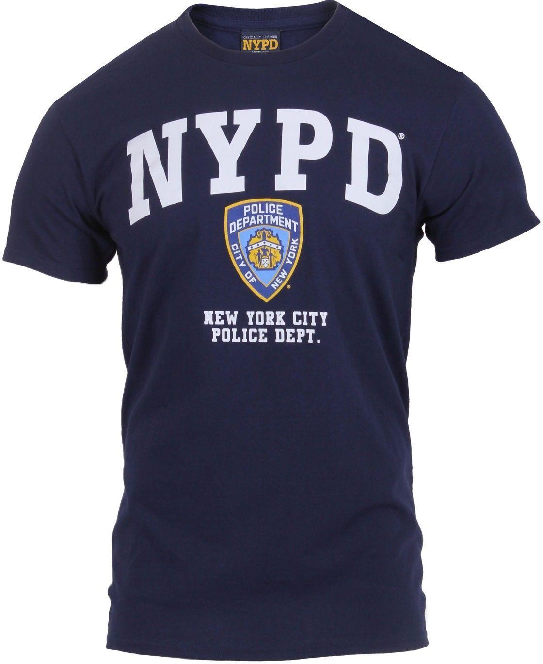 NYPD Logo - Navy Blue Official NYPD Logo New York Police Dept T-Shirt - Army ...