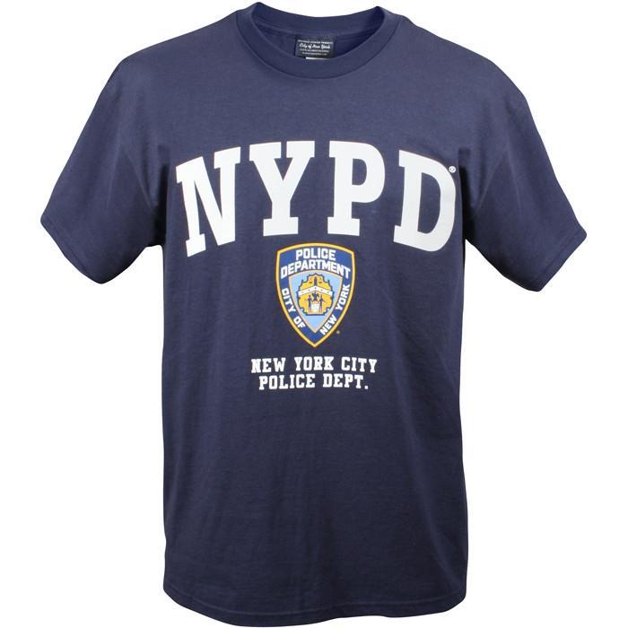 NYPD Logo - Navy Blue - Officially Licensed NYPD T-Shirt with NYPD Logo - Army ...