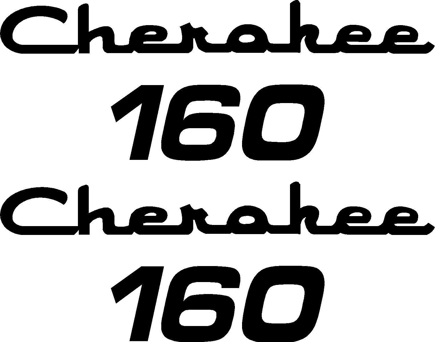 Piper Logo - Piper Cherokee 160 Logo Decal PAIR (2)