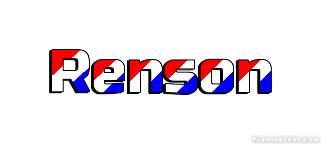 Renson Logo - United States of America Logo | Free Logo Design Tool from Flaming Text