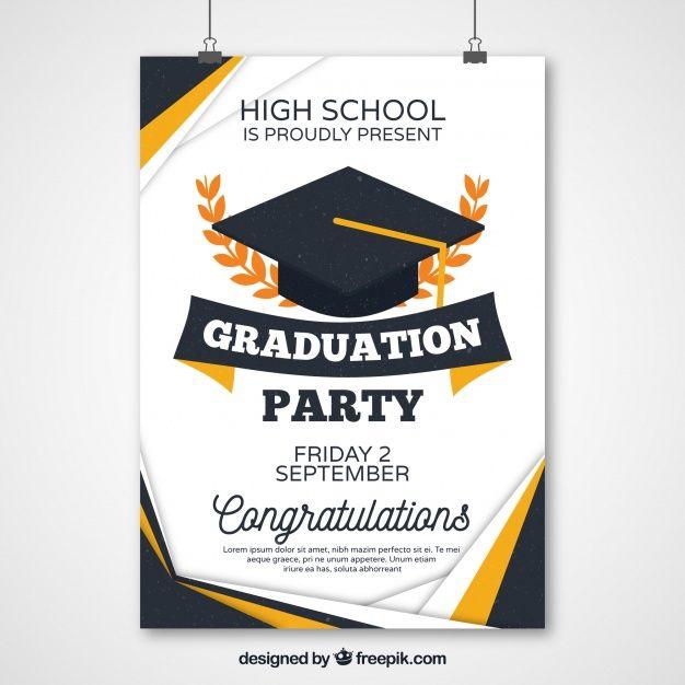 Poster Logo - Abstract graduation party poster Vector | Free Download