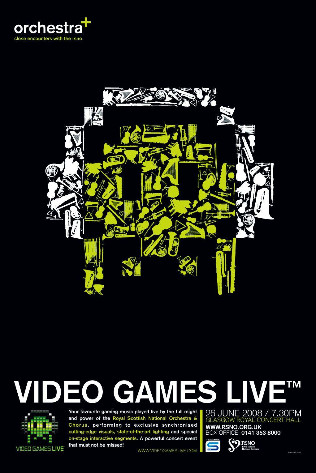 Poster Logo - Video Games live