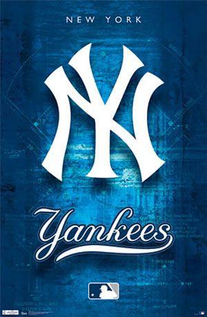 Poster Logo - New York Yankees Logo Poster