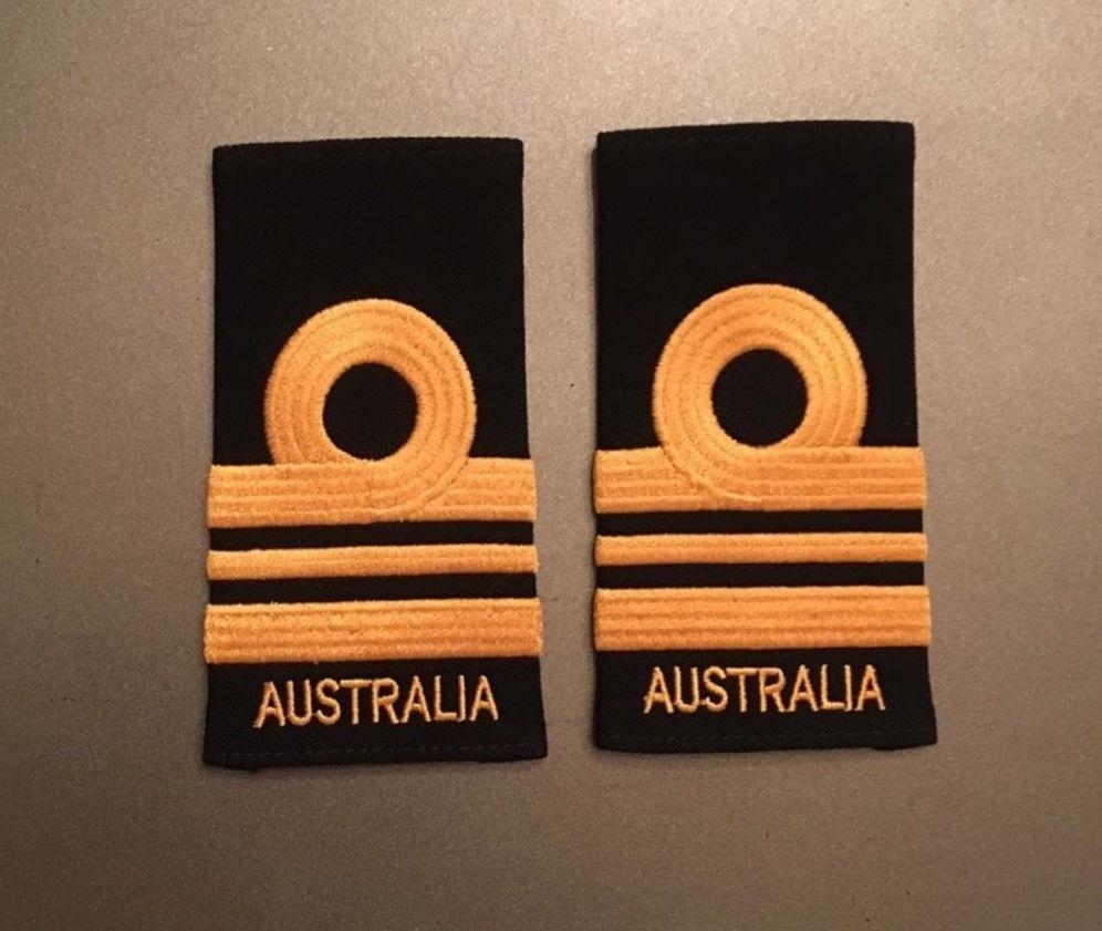 LCDR Logo - RAN LCDR rank slides / Royal Australian Navy officer shoulder boards