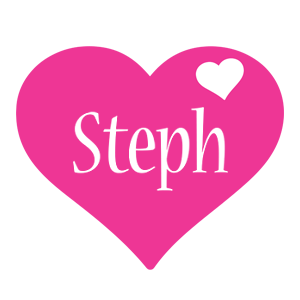 Steph Logo - Steph love heart logo | Stephanie | Pinterest | Names, Love heart ...