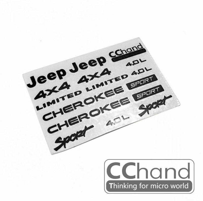 Cherokee Logo - CChand AXIAL SCX10 90046 90047 cherokee metal logo stickers-in Parts ...