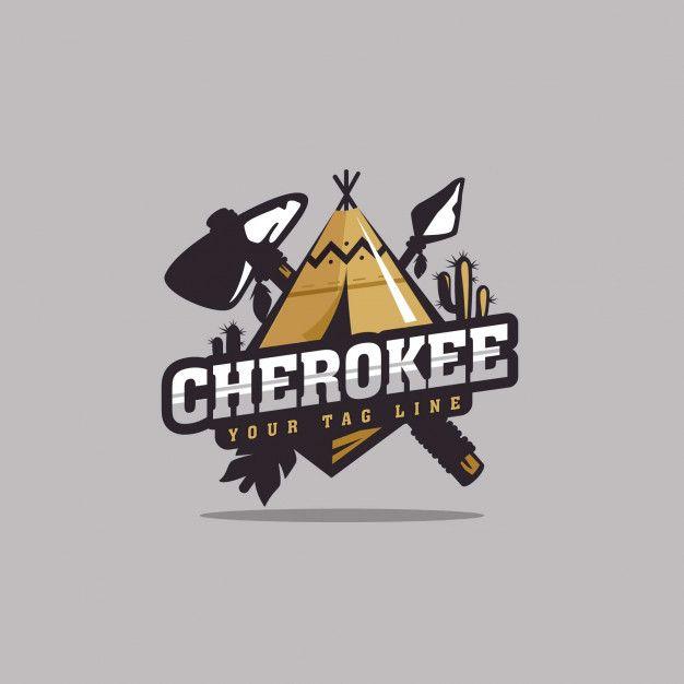 Cherokee Logo - Cherokee logo design Vector | Premium Download
