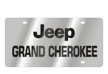 Cherokee Logo - Eurosport Daytona Stainless-Style Grand Cherokee Logo License Plate