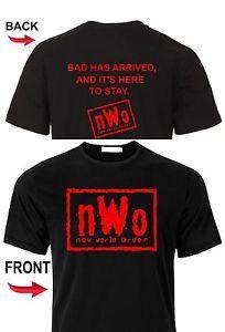 NWO Logo - New World Order T-Shirt nWo Logo WCW Professional Wrestling T Shirt ...