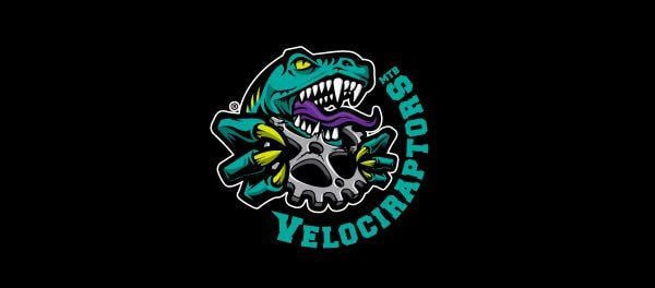Velociraptor Logo - 30 Exotic Examples Of Dinosaur Logo Designs | Naldz Graphics