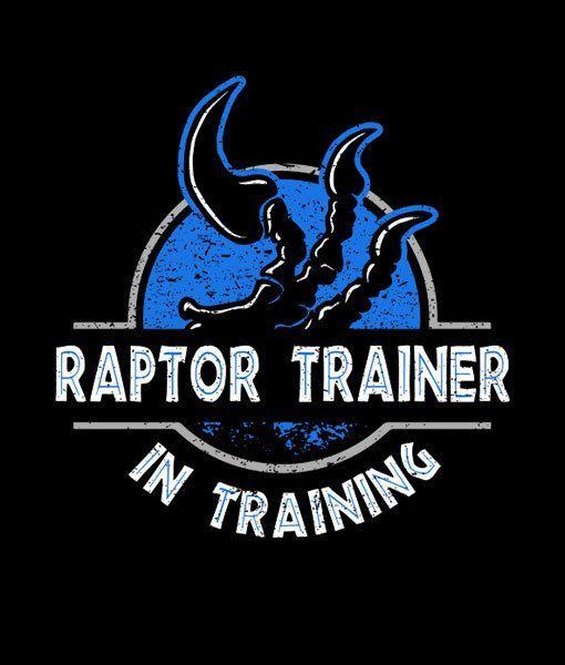 Velociraptor Logo - Raptor Trainer In Training Jurassic World Shirt - Guys Velociraptor ...