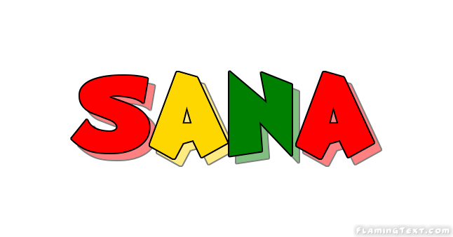 Sana Logo - Ghana Logo. Free Logo Design Tool from Flaming Text