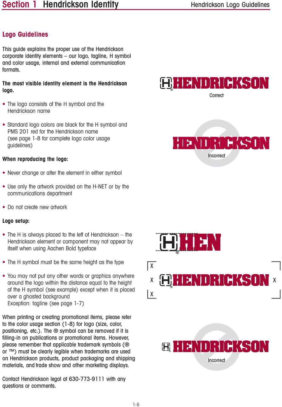 Hendrickson Logo - HENDRICKSON Incorrect - PDF