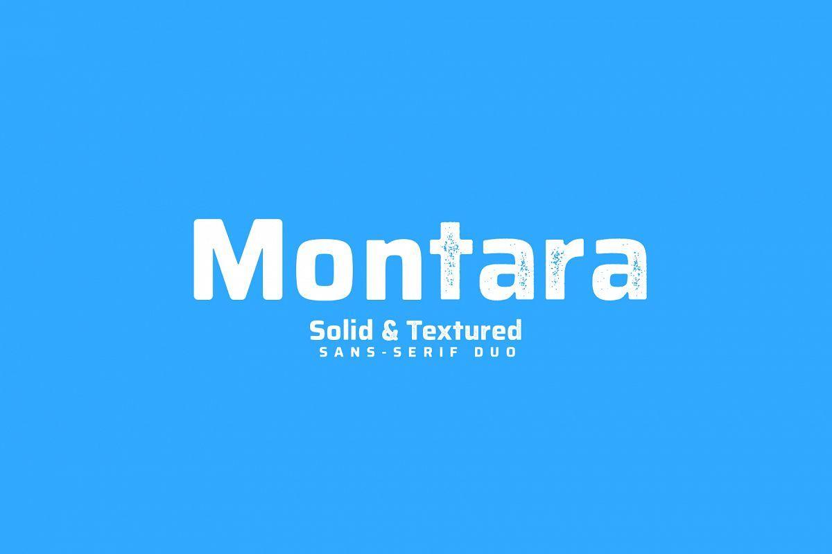 DuoClean Logo - Montara - Sans serif duo Clean+Textured version