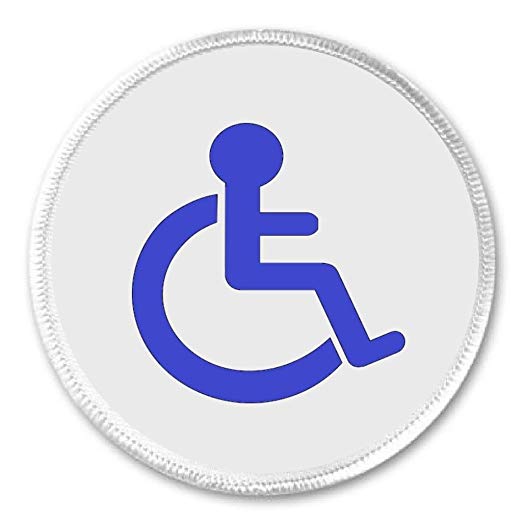 Hanicap Logo - Wheelchair / Handicap Symbol 3 Sew On Patch Disability