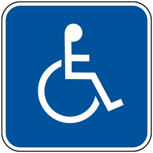 Hanicap Logo - ADA Handicap Symbol Sign PKE-20675 Parking Handicapped