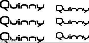 Quinny Logo - 6x QUINNY P/CHAIR PRAM BUZZ ZAPP REPLACEMENT LOGO ...