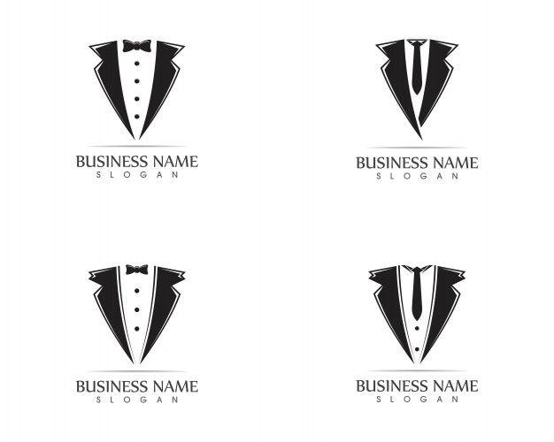 Tuxedo Logo - Tuxedo logo design template Vector