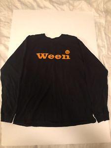 Ween Logo - Ween Logo Long Sleeve T-Shirt Black Large L Vintage Rock L/S ...