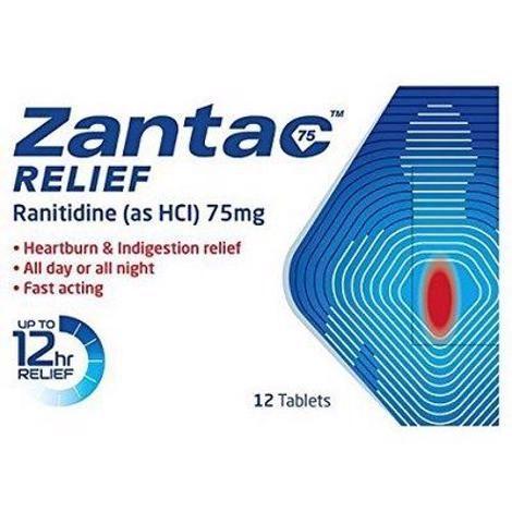 Zantac Logo - Zantac 75mg Film-Coated Tablets-12