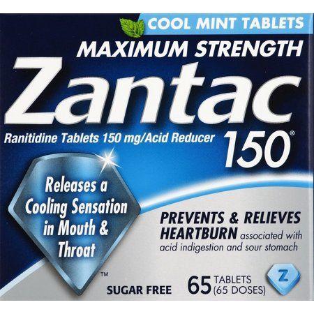 Zantac Logo - Zantac 150 Cool Mint Maximum Strength Ranitidine Acid Reducer