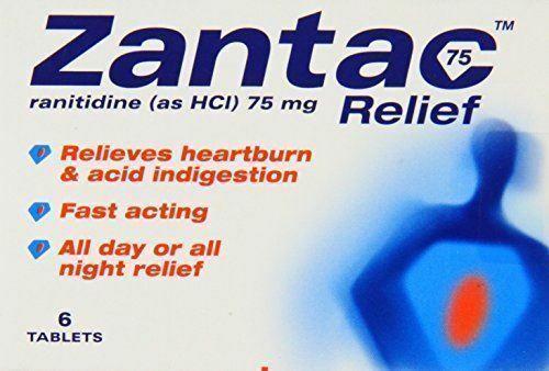 Zantac Logo - Zantac Ranitidine 75mg Heartburn and Indigestion Relief 24 Tablets