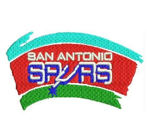 ArtFire Logo - San Antonio Spurs Logo 3 Embroidery Designs Design 1135