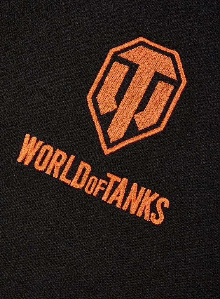 Tanks Logo - World of Tanks Logo Embroidered Zip Up Hoodie
