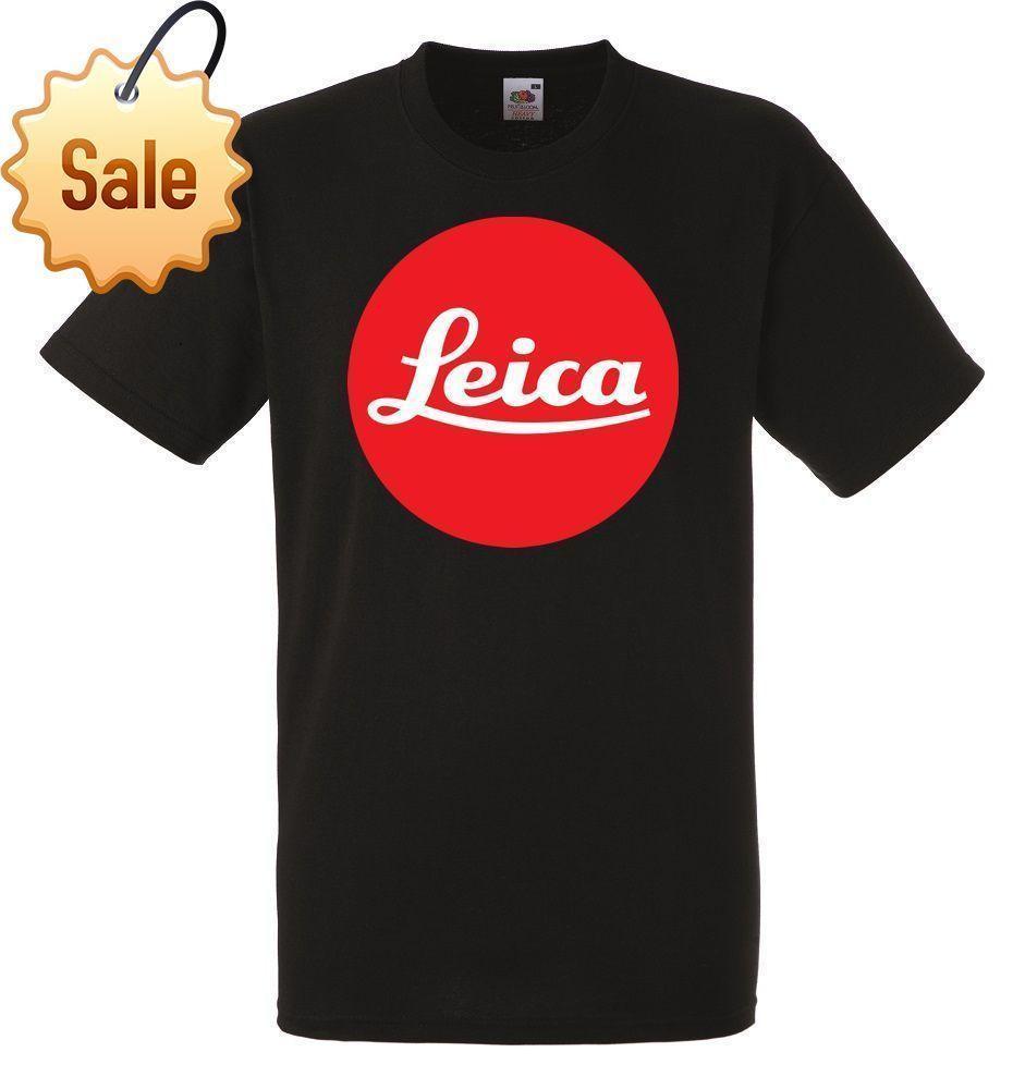 Leica Logo - New Fashion Style Design T Shirt Leica Logo Mens Black Rock T Shirt