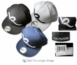 Rocawear Logo - Rocawear Flat Fitted Cap - 3D 'R' Logo