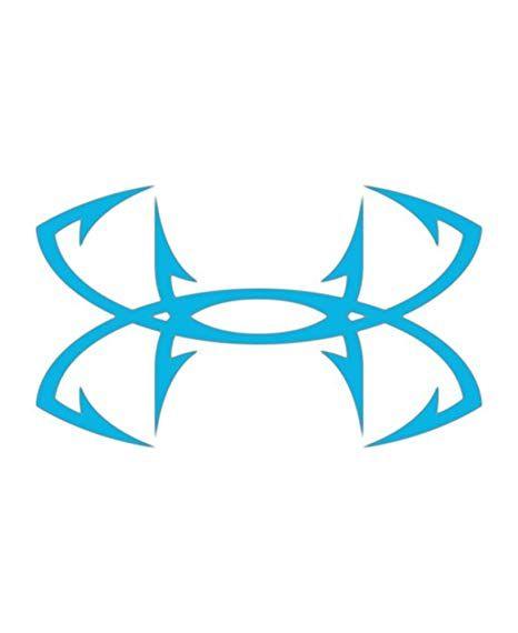 Underarmor Logo - Amazon.com: Under Armour UA Big Fish Hook Logo Decal - 12 Inch One ...