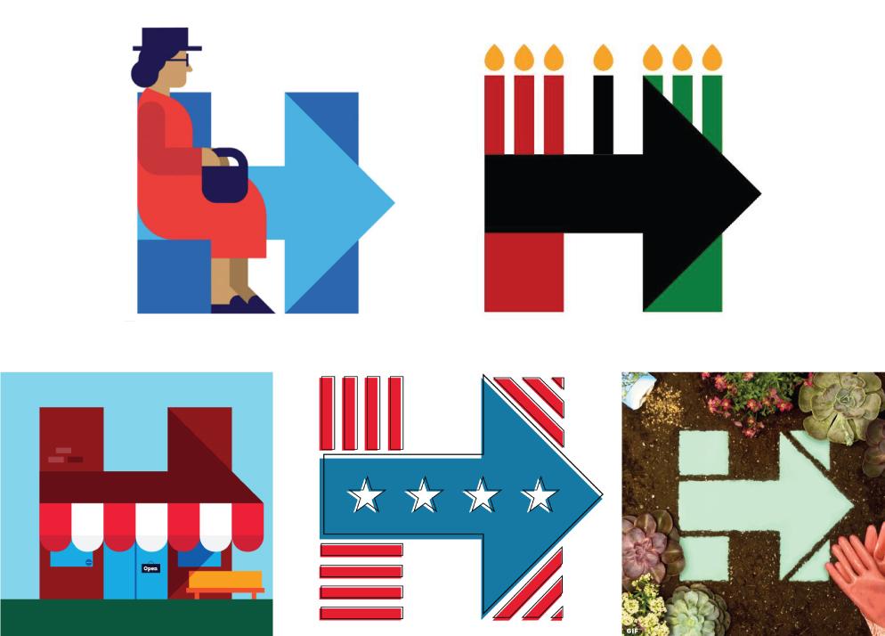 Clinton Logo - The Ups and Downs of the Hillary Clinton Logo | Graphic design