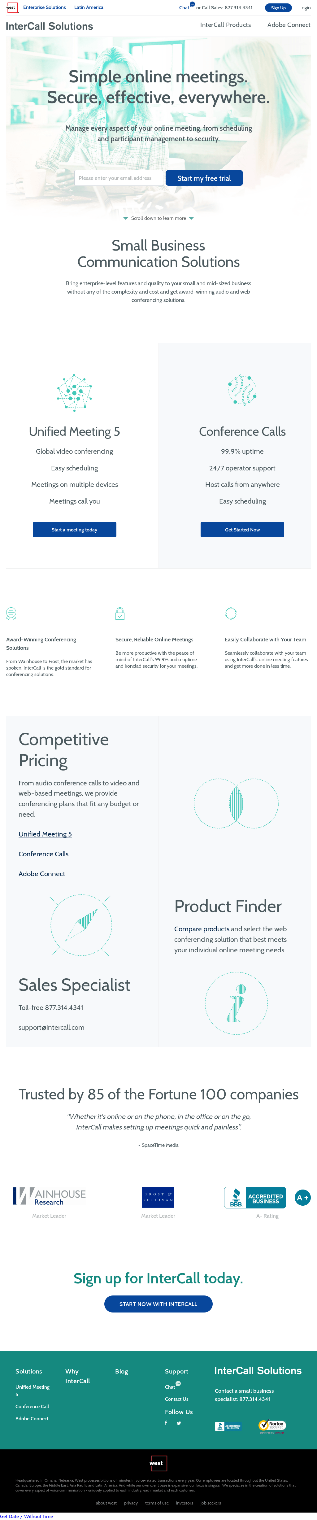 InterCall Logo - InterCall Competitors, Revenue and Employees Company Profile