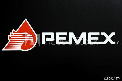 Pemex Logo - Pemex logo is pictured during the launch of a new franchise and ...