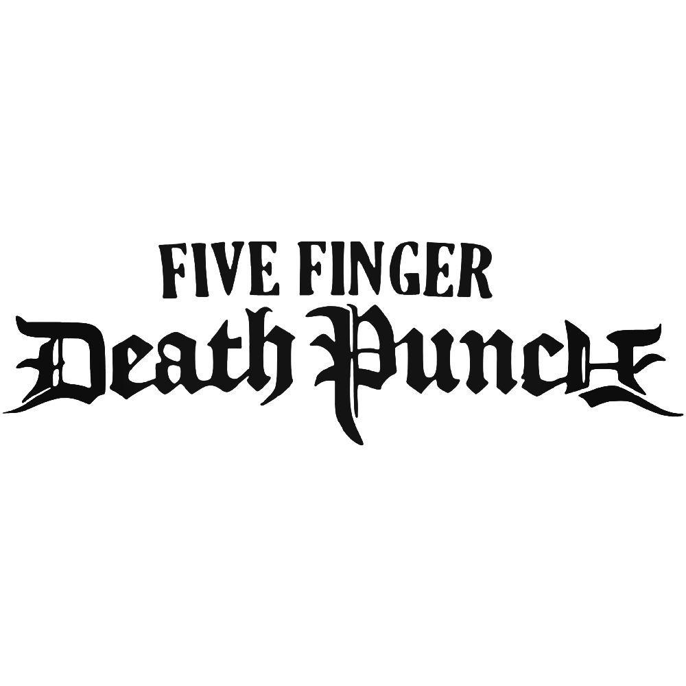 5Fpd Logo - Five Finger Death Punch Text Logo Vinyl Decal Sticker