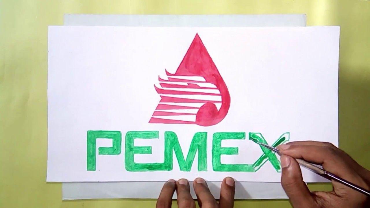 Pemex Logo - How to draw the Pemex logo - YouTube