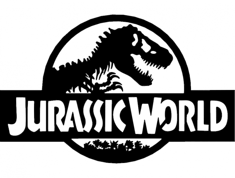 Jurassic Logo - Jurassic World dxf File Free Download